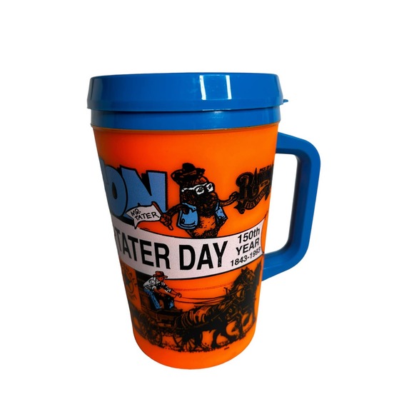 Aladdin Benton Kentucky Tater Day 150th year 1843-1993 hot cold coffee cup mug - Picture 1 of 5